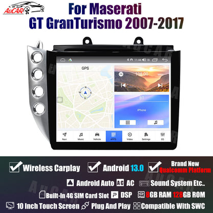 AuCAR Gen 5 Android 13 Car Radio for Maserati GranTurismo GT/GC 2007-2017