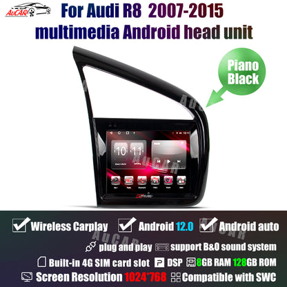 AuCar Audi R8 2007-2015 Android 12 head unit