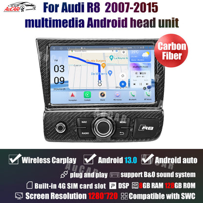 AuCar Audi R8 2007-2015 Android 13 head unit Car Radio GPS Navigation