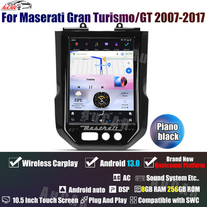 AuCar Tesla Android 13 10.5" Car Radio GPS Navigation For Maserati Gran Turismo/GT 2007-2017