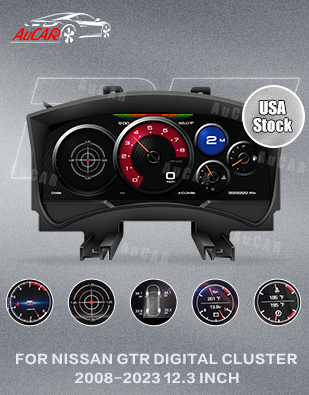 AuCAR 12.3" Linux Instrument Cluster for Nissan GTR 2008-2023 Digital Cluster