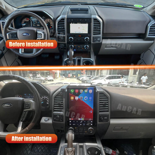 OPEN BOX AuCar Tesla Android 14.4″ Car Radio GPS Navigation For Ford F150 F250 Raptor 2009-2020