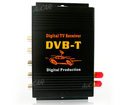 AuCAR DVB-T Car Digital TV HD MPEG-4 Tuner Receiver Two Antenna 140-200km/h Two Chip Tuner DVB T BOX