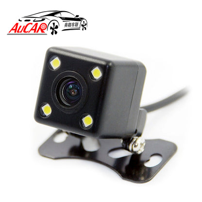 AuCAR Universal Back up Camera Reverse Camera Car Rear View Parking Camera HD Waterproof DC 12V Night Vision LED lights