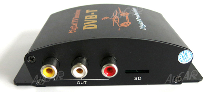 AuCAR DVB-T Car Digital TV HD MPEG-4 Tuner Receiver Two Antenna 140-200km/h Two Chip Tuner DVB T BOX