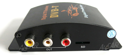 AuCAR DVB-T Car Digital TV HD MPEG-4 Tuner Receiver Two Antenna 140-200km/h Two Chip Tuner DVB T BOX