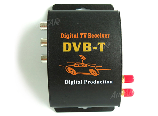 AuCAR DVB-T Car Digital TV HD MPEG-4 Tuner Receiver Two Antenna 140-200km/h Two Chip Tuner DVB T BOX