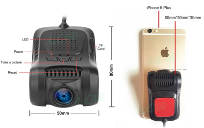 AuCAR DVR Wifi Camera Digital Video Recorder Mini Dash Cam Image Video Recorder Full HD 1080P Dual Lens DVR G sensor