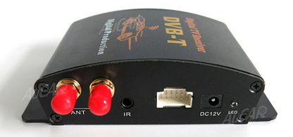 AuCAR DVB-T Car Digital TV HD MPEG-4 Tuner Receiver Two Antenna 140-200km/h Two Chip Tuner DVB T BOX