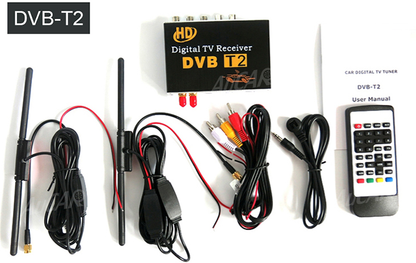 AuCAR DVB-T Car Digital TV HD MPEG-4 Tuner Receiver Two Antenna 140-200km/h Two Chip Tuner DVB T BOX