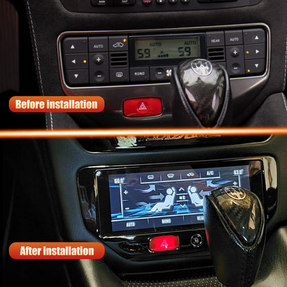 AuCAR 2 GEN Digital AirCon AC/C Panel for Maserati GT/GC GranTurismo 2007-2017 Piano Black